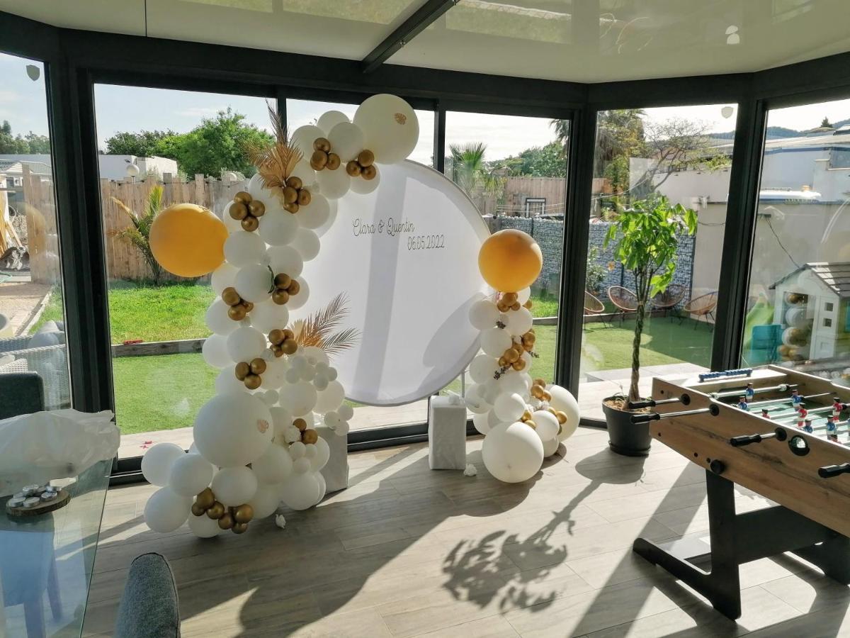 Villa Dali La Garde 260M2 Jacuzzi, Sauna, Piscine, Jardin 500M2, 5 Minutes De La Plage Exteriör bild